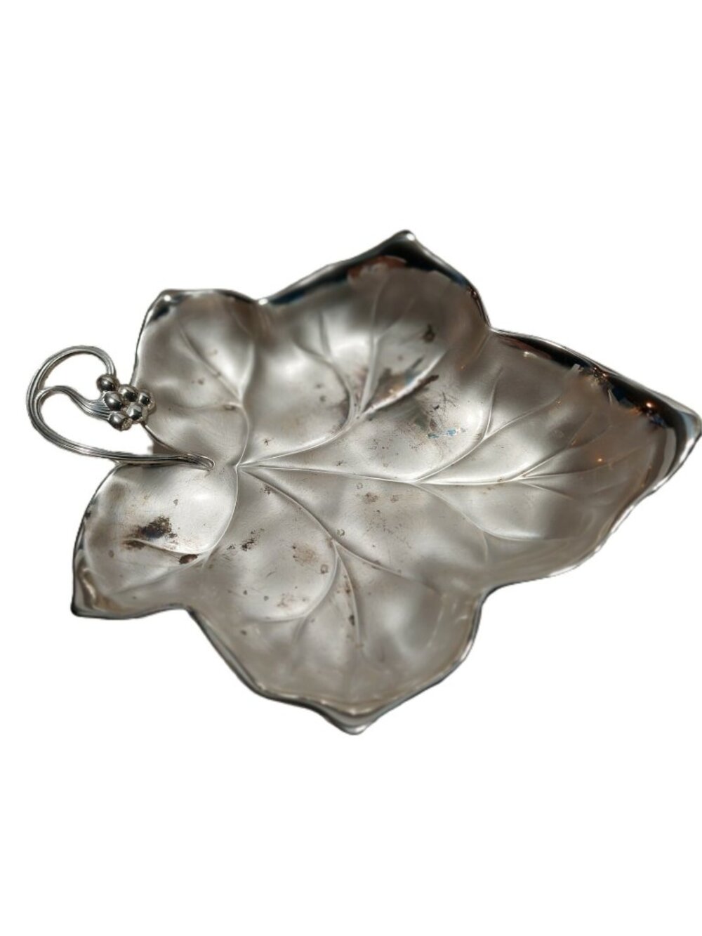 VTG Ikora WMF Silverplate Leaf Footed Candy Trinket Dish  Germany Unused w/box